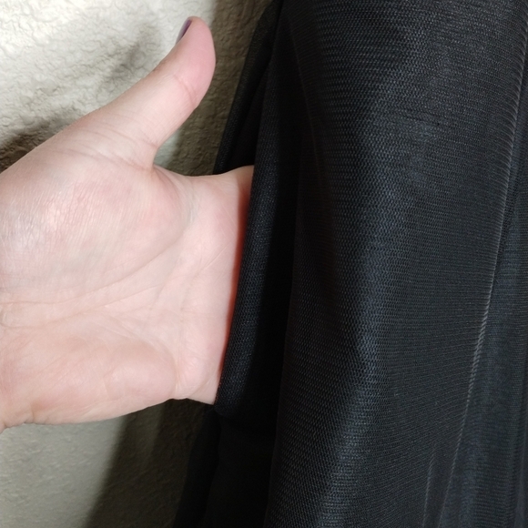 EShakti Wayward Fancies Black Floral Embellished Illusion Tulle & Dupioni Dress - Picture 5 of 10